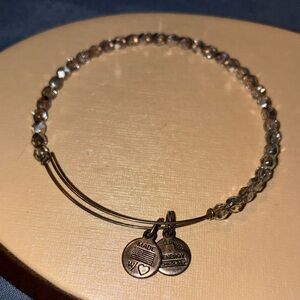 Alex and Ani Bronze Beaded Bracelet